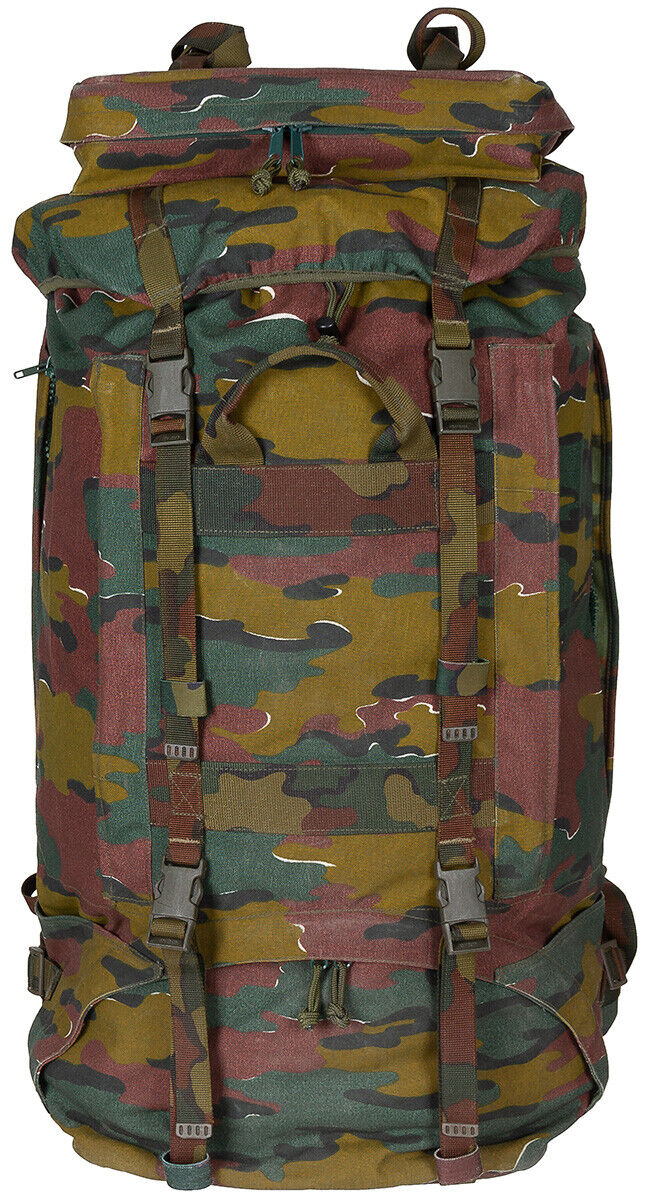 Original Belgian Army Backpack Camo Without Side Pouches – Used