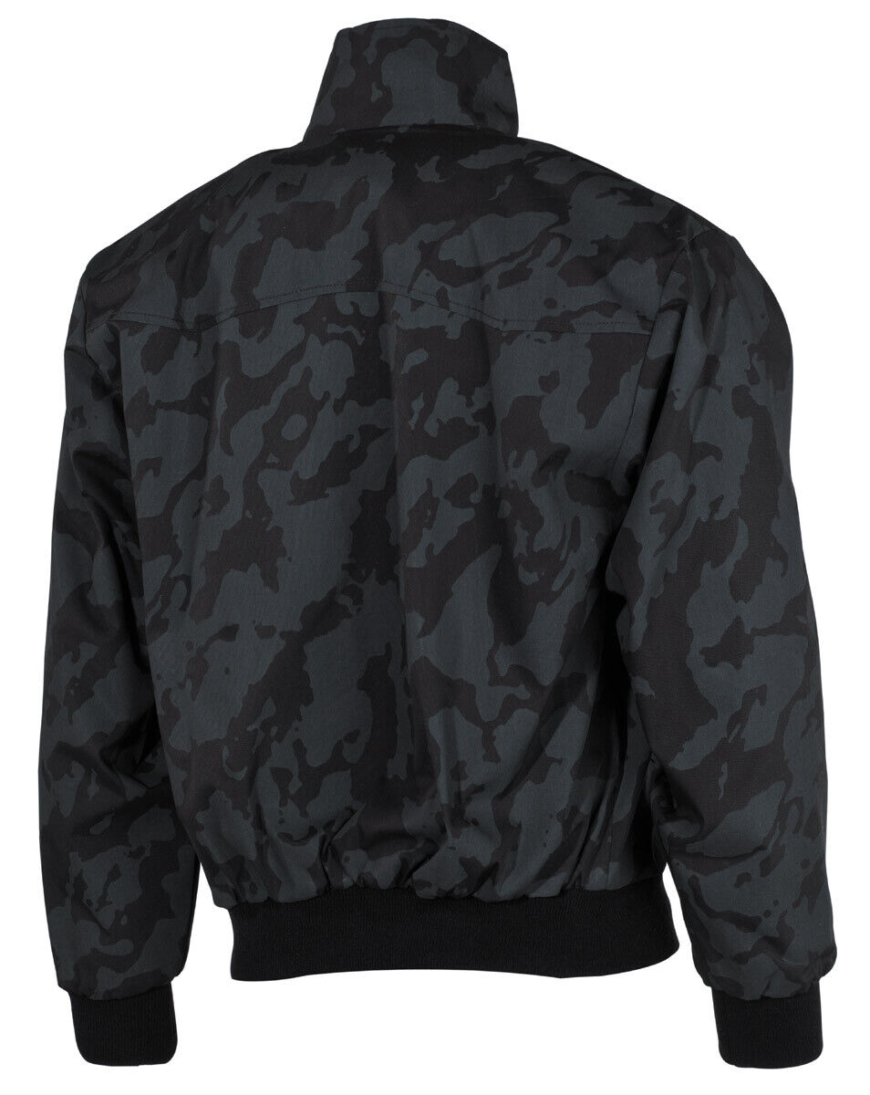 Jacket Men's Military Style English Bomber Biker Night CamoHip Pockets MFH