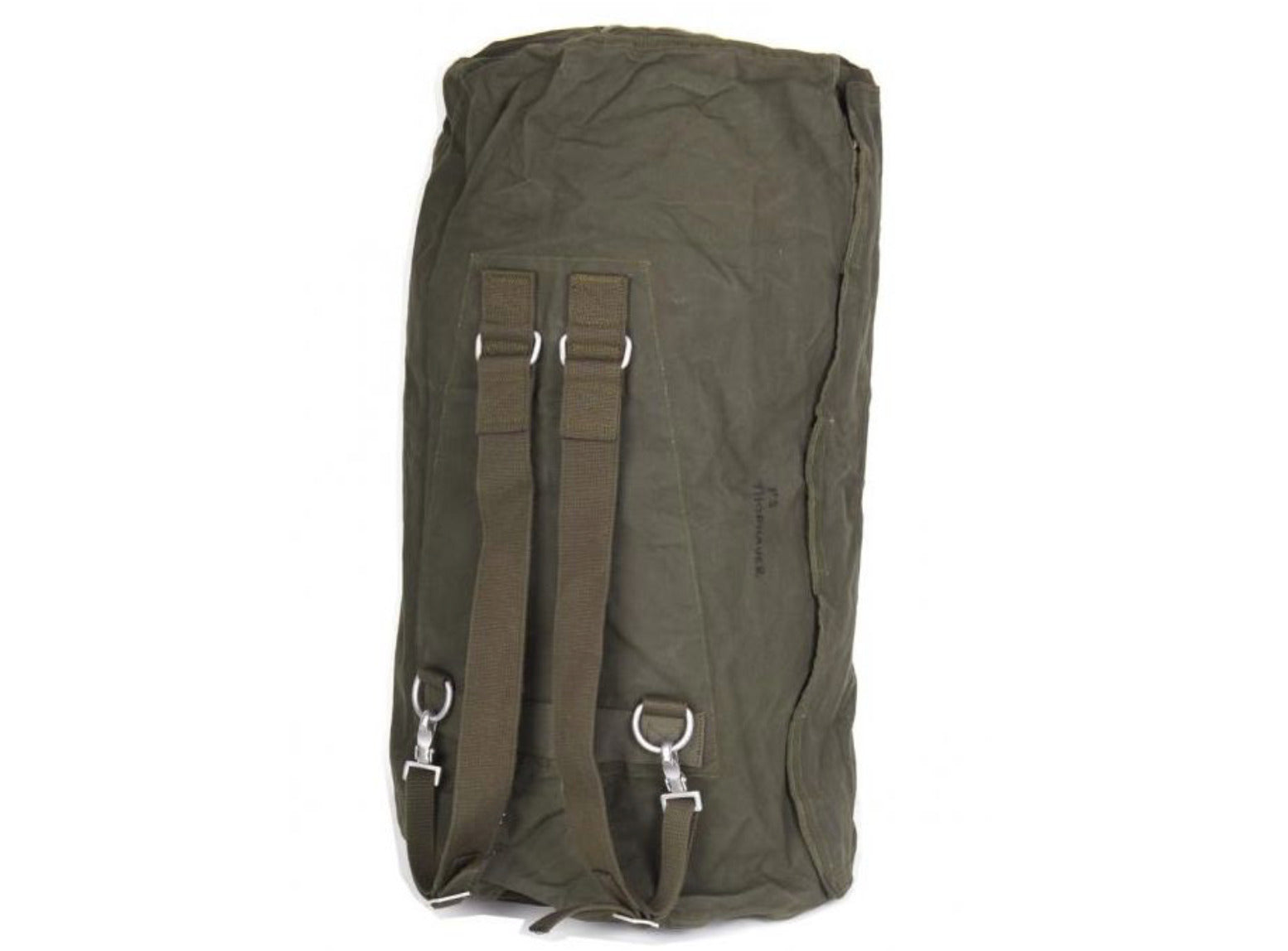 Original German Army Duffle Bag with Straps – Used