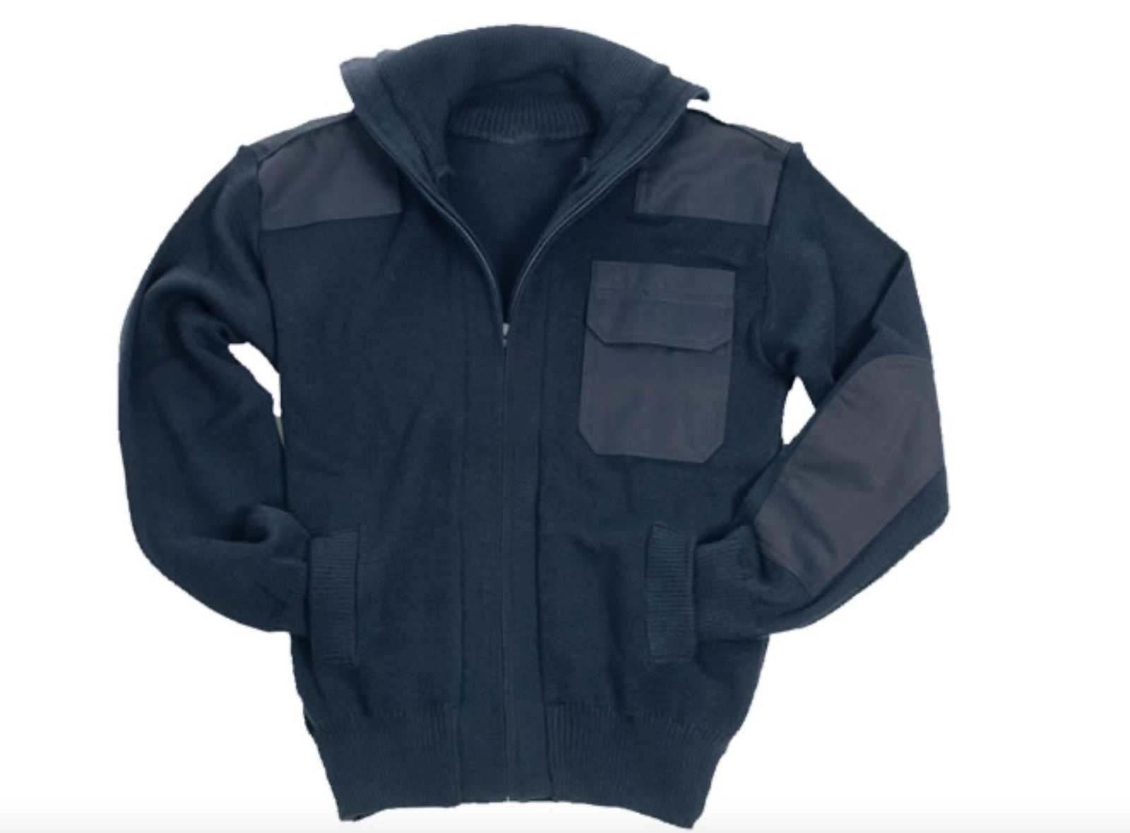 Mil-Tec 80/wool 20/acrylic Mil-tec Cardigan Blue
