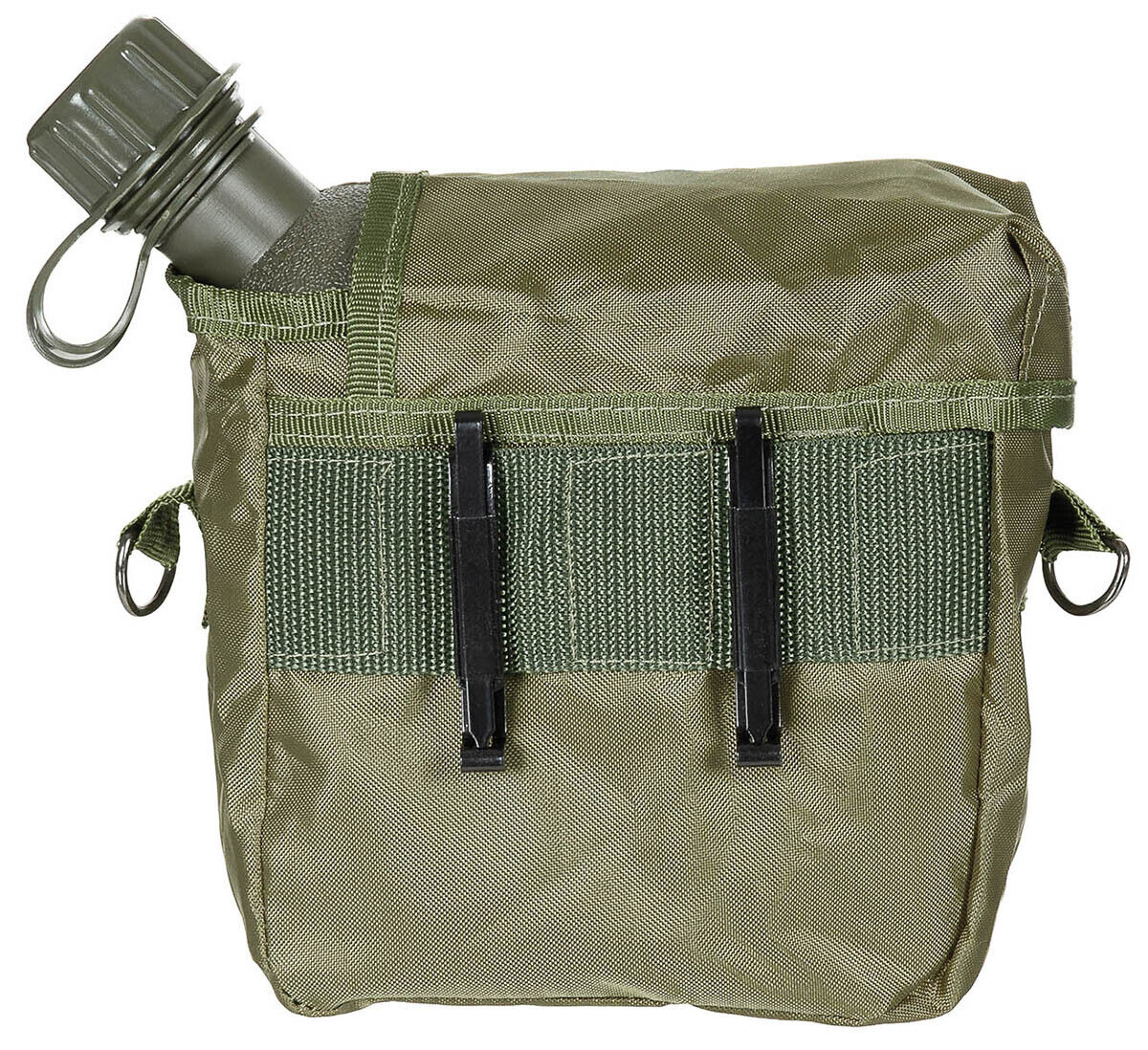 MFH US Angular Canteen with Cover - OD Green, 2 Qt