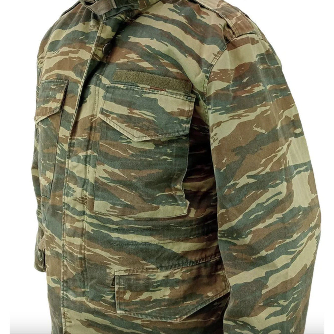 Original Greek Army Jacket Field Military Lizard Camouflage Genuine Military