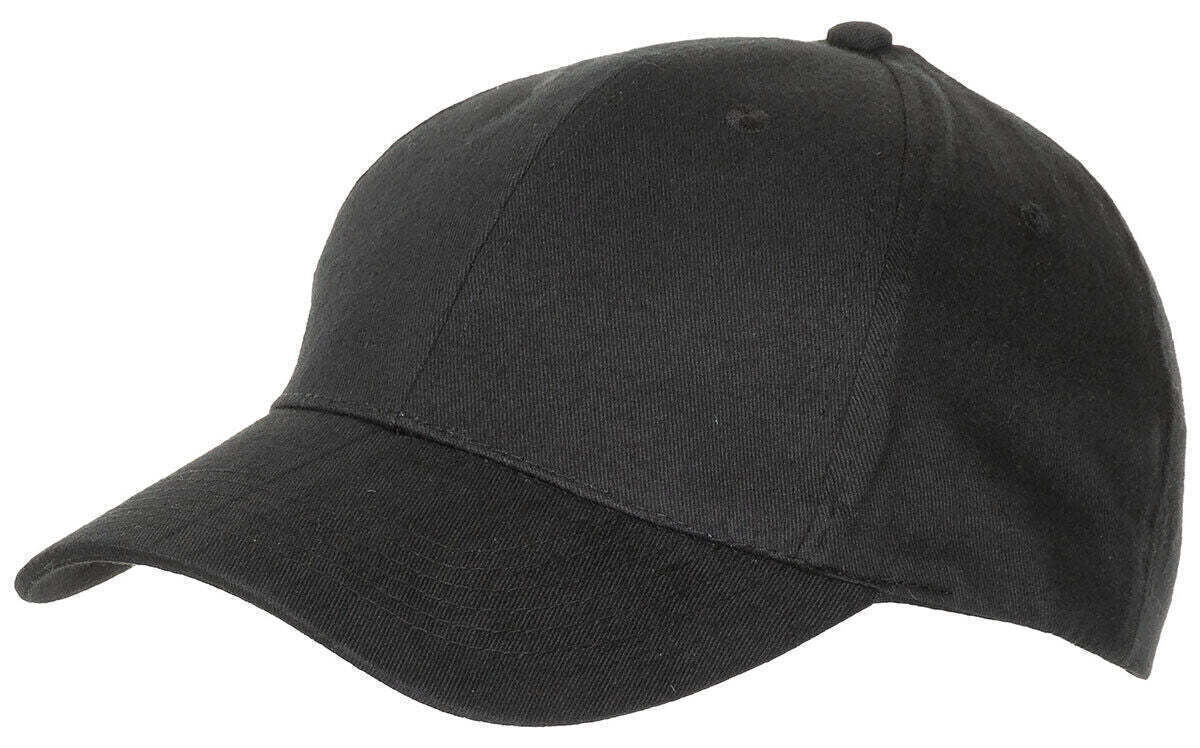 US Army Military Field Outdoor Cap Flat Black Brushed