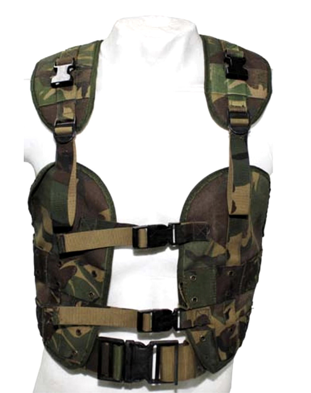 Original Dutch Army Military Tactical Vest NL Camo Load Bearing Enhanced Nylon Used