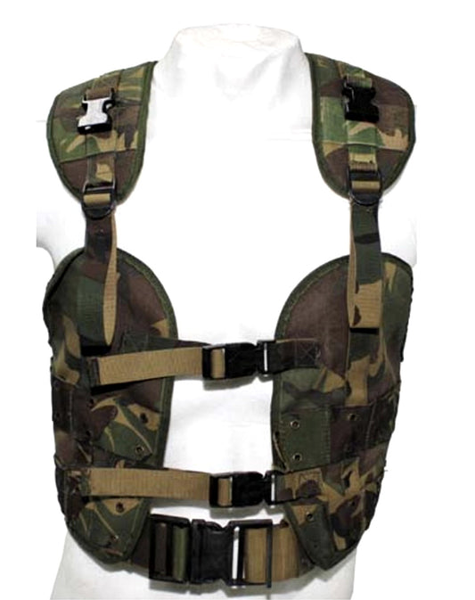 Original Dutch Army Military Tactical Vest NL Camo Load Bearing Enhanced Nylon Used