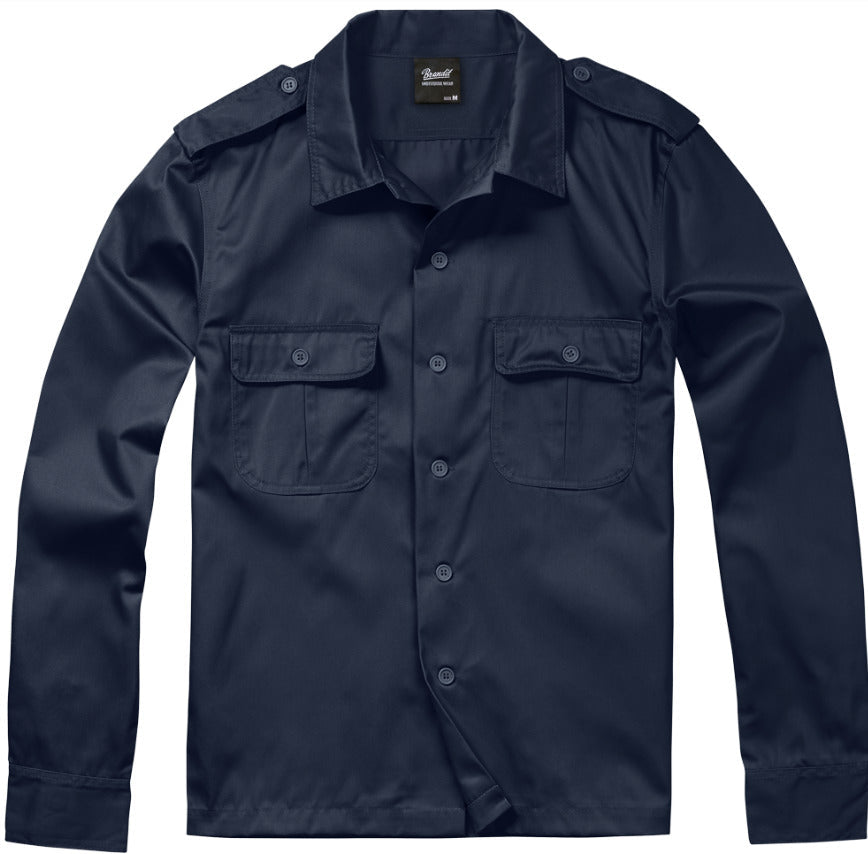 Brandit US Style Shirt Long Sleeve Outdoor Military Army Water-Repellent Durable