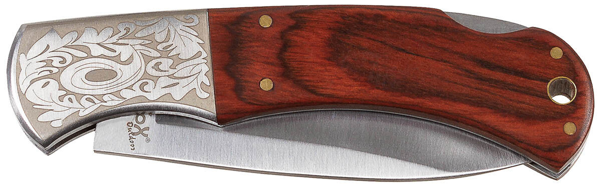 Outdoor Hunting Camping Jack Knife Compact One-Hand Wooden Handle Ornamentation