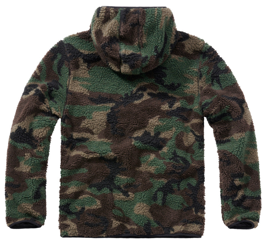 Brandit Teddy Fleece Worker Pullover Breathable Lining Hiking Army Woodland