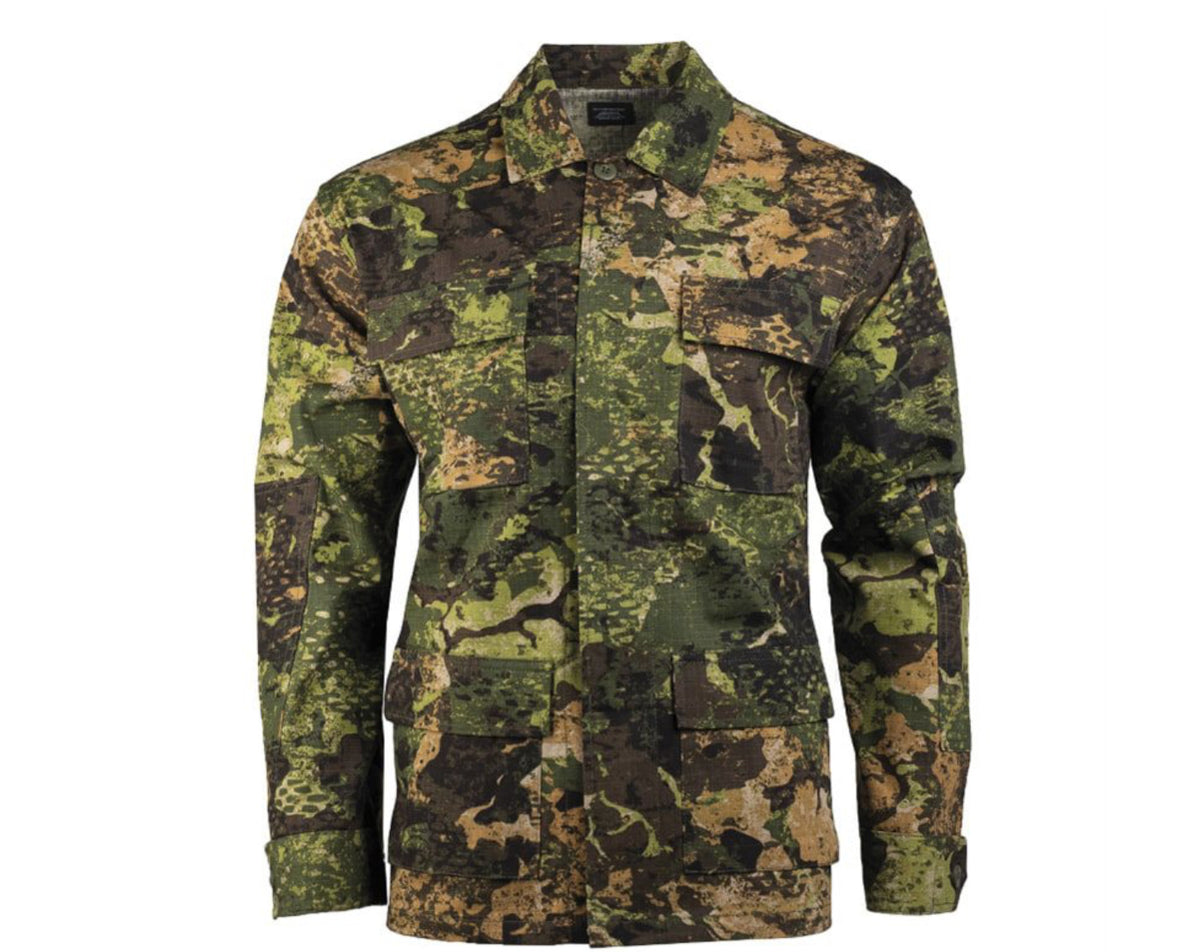 US Army Military Outdoor Light Field Jacket WASP Tech RipStop BDU Style Camo