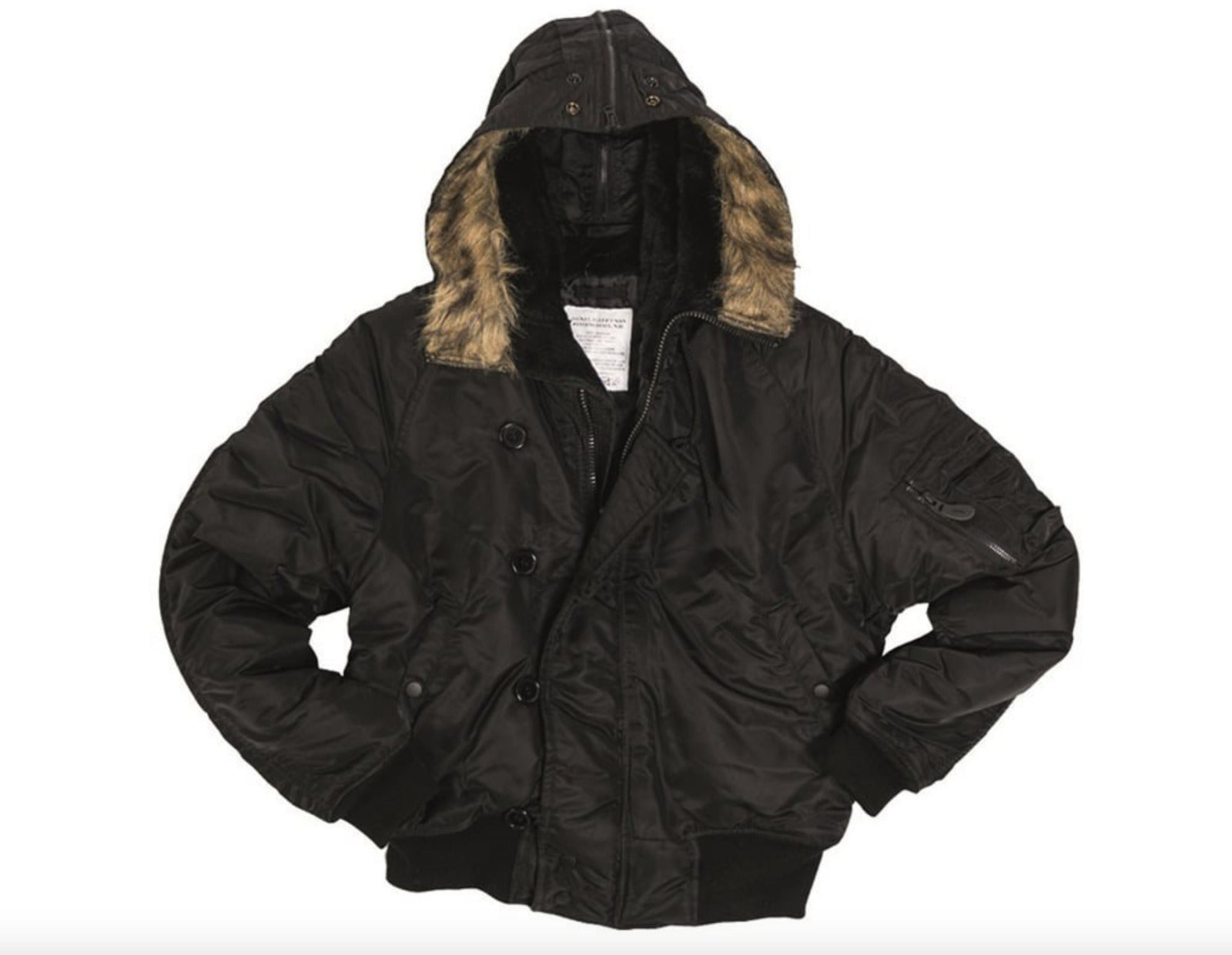 Mil-Tec US N2B Basic Flight Jacket Black