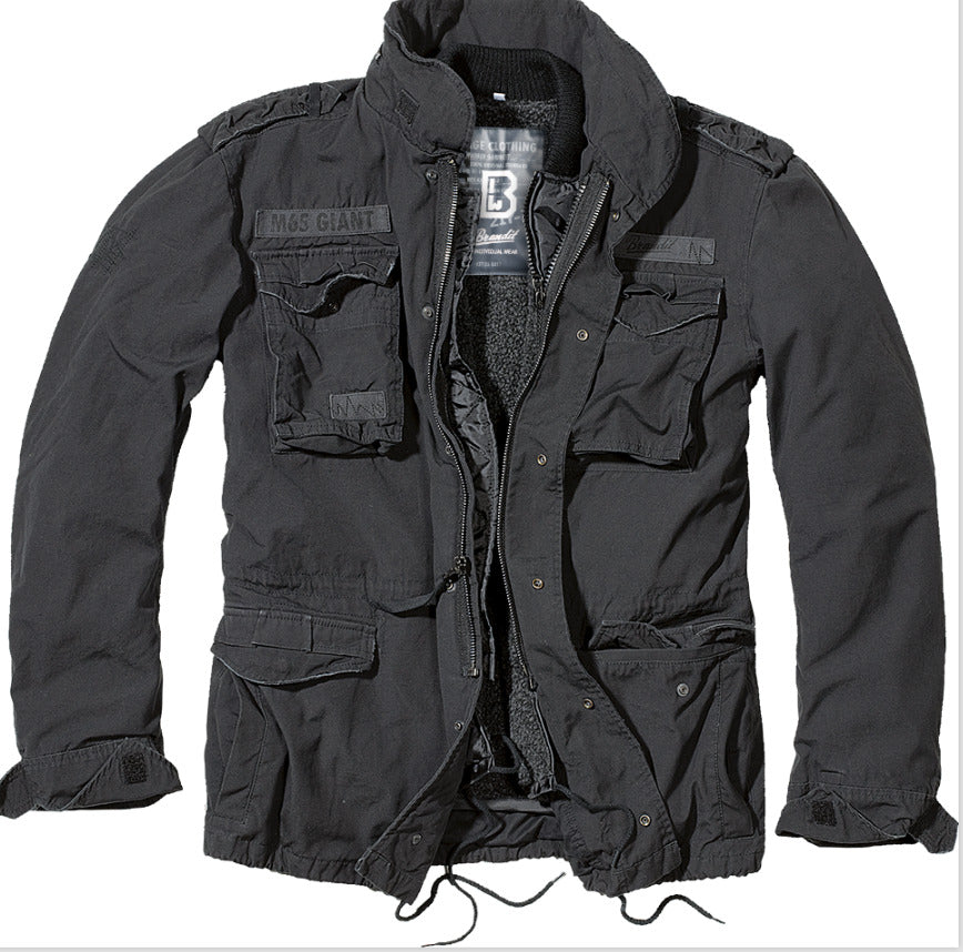 Brandit M65 Giant Jacket Military Tactical Mens Warm Field Outdoor Parka Black