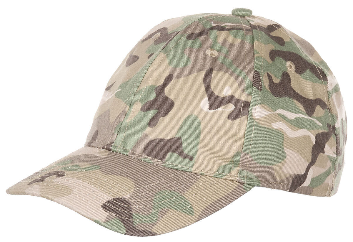 Kids Baseball Cap With Visor Size Adjustable Operation Camo