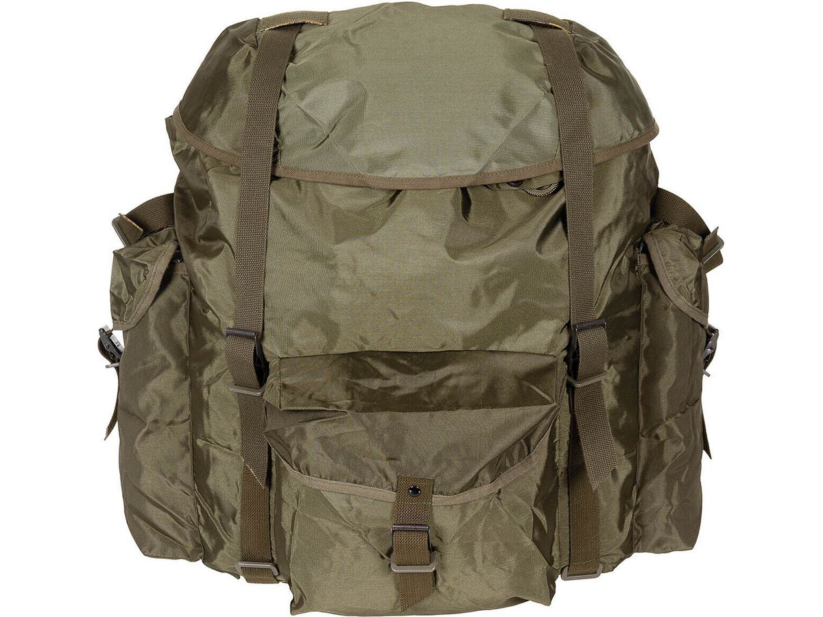 Austrian Original Military Army BH Backpack Large With Suspenders OD Green Used