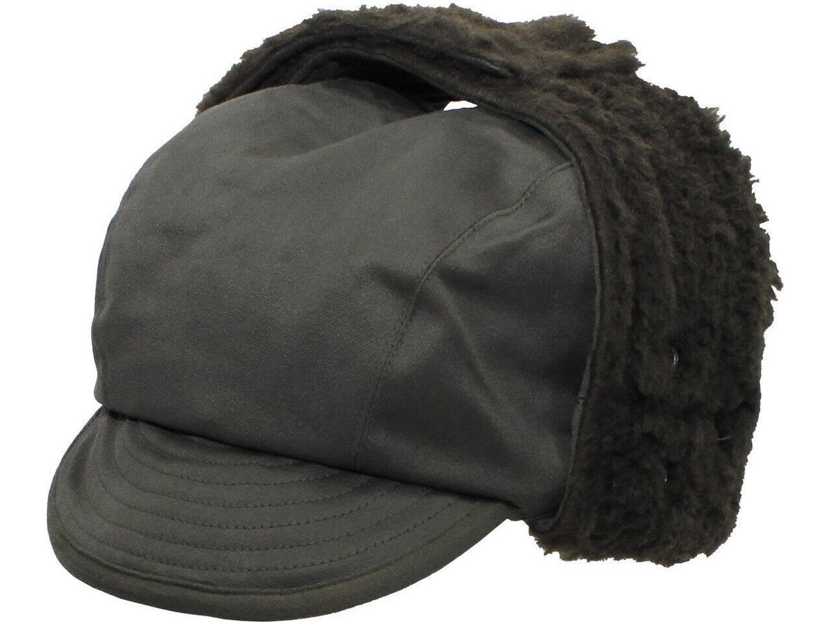 Original French Army Military Winter Cap 100 % Cotton OD Green New