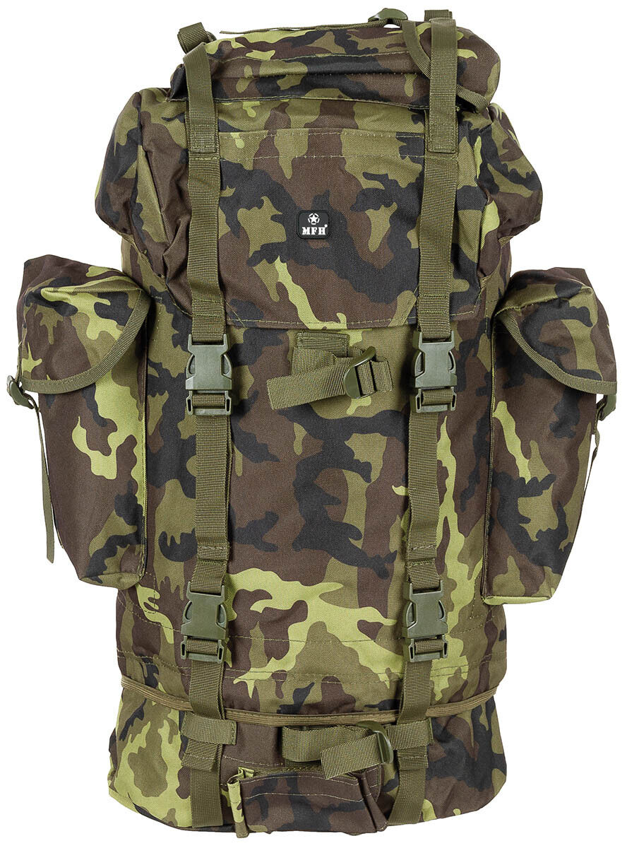 German Army 65L Combat M95 CZ Camo Backpack Bundewehr  MFH Tactical Airsoft