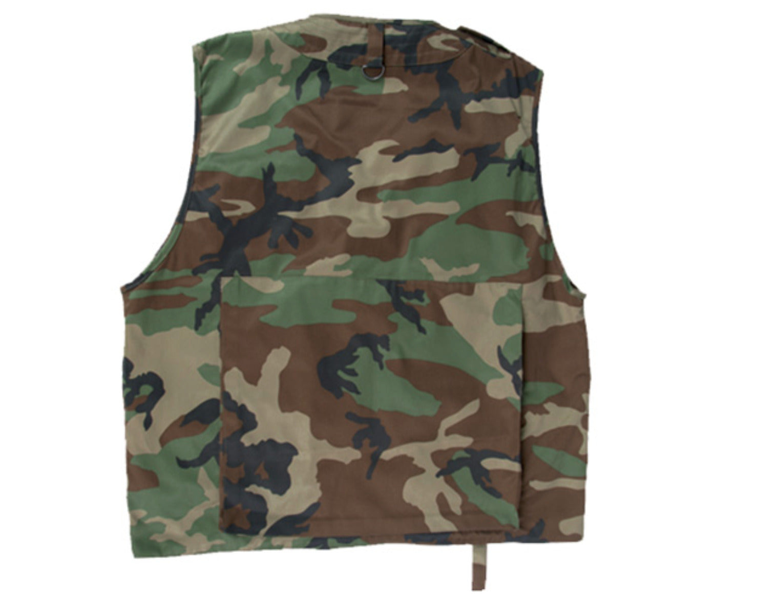 Military Style Outdoor Multi Pocket Vest Hunting Camping Fishing Woodland Camo
