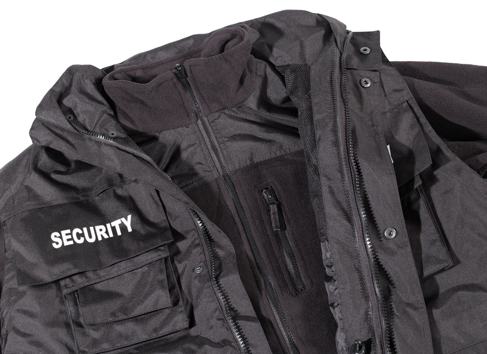 MFH Jacket Security Waterproof Antistatic Black