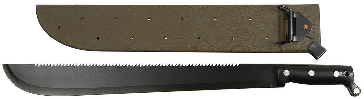 MFH Bolo Machete with Saw Back Plastic Cover Like Original US