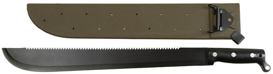 US Style Bolo Machete with Saw Back – Bakelite Handle, Plastic Sheath