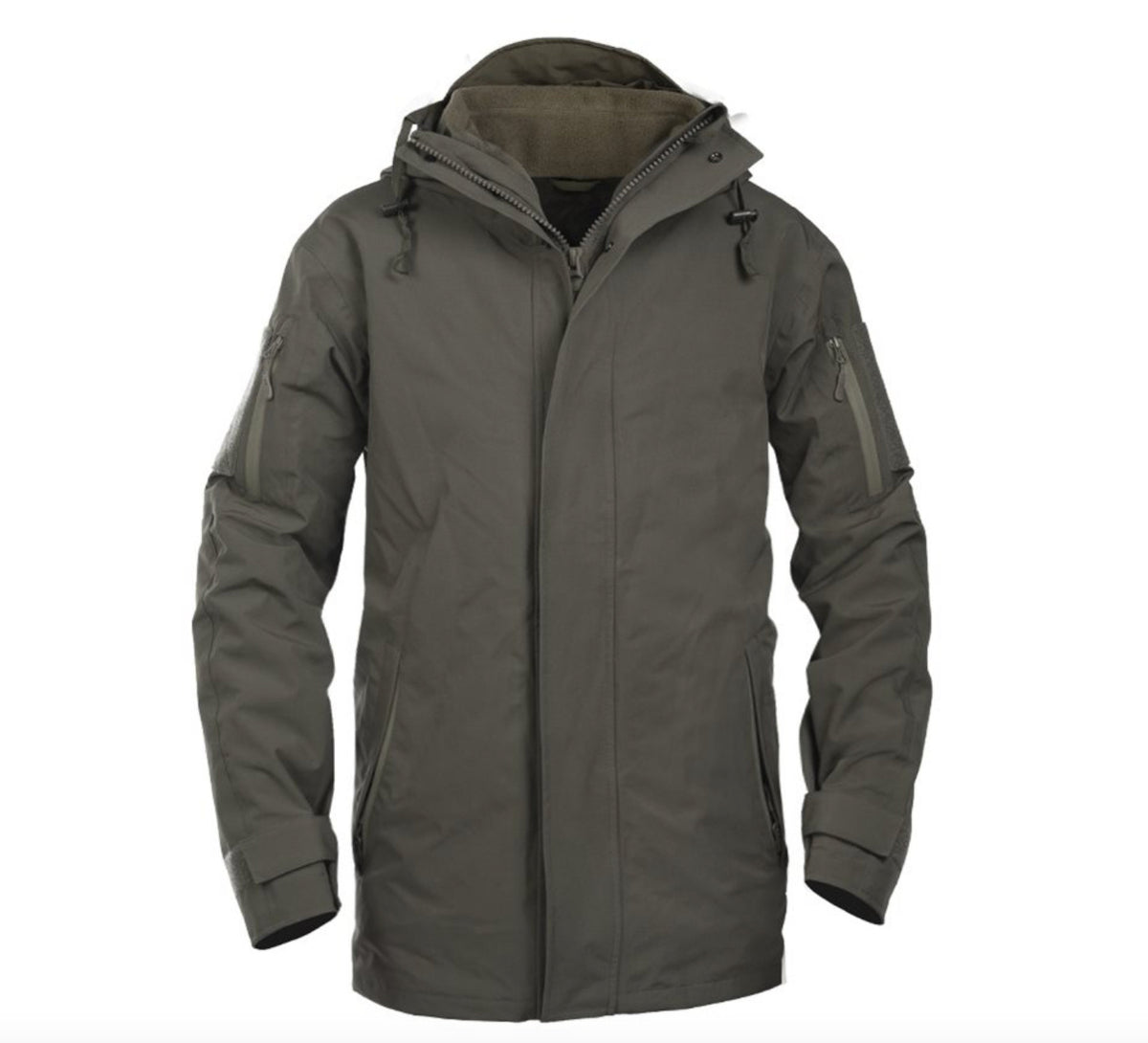 Mil-Tec Ranger Green Wet Weather Jacket with Fleece Liner