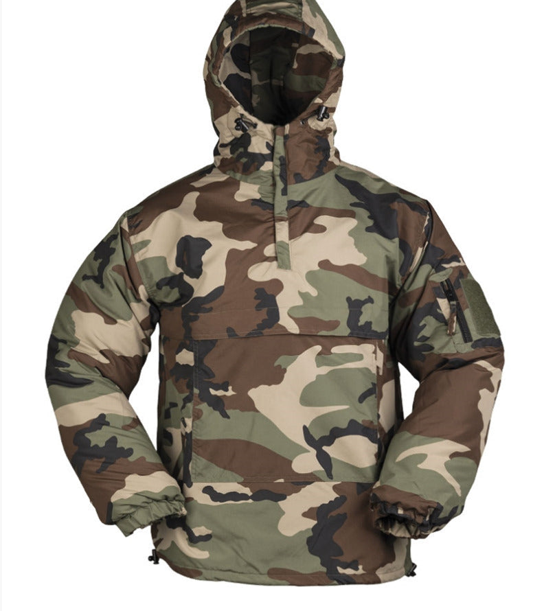 MIL-TEC Anorak Combat Jacket Winter Camouflage Windproof Hooded Lined Woodland