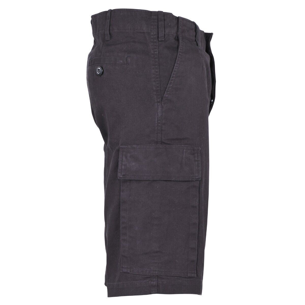 MFH German Army Moleskin Bermudas -stonewashed Black