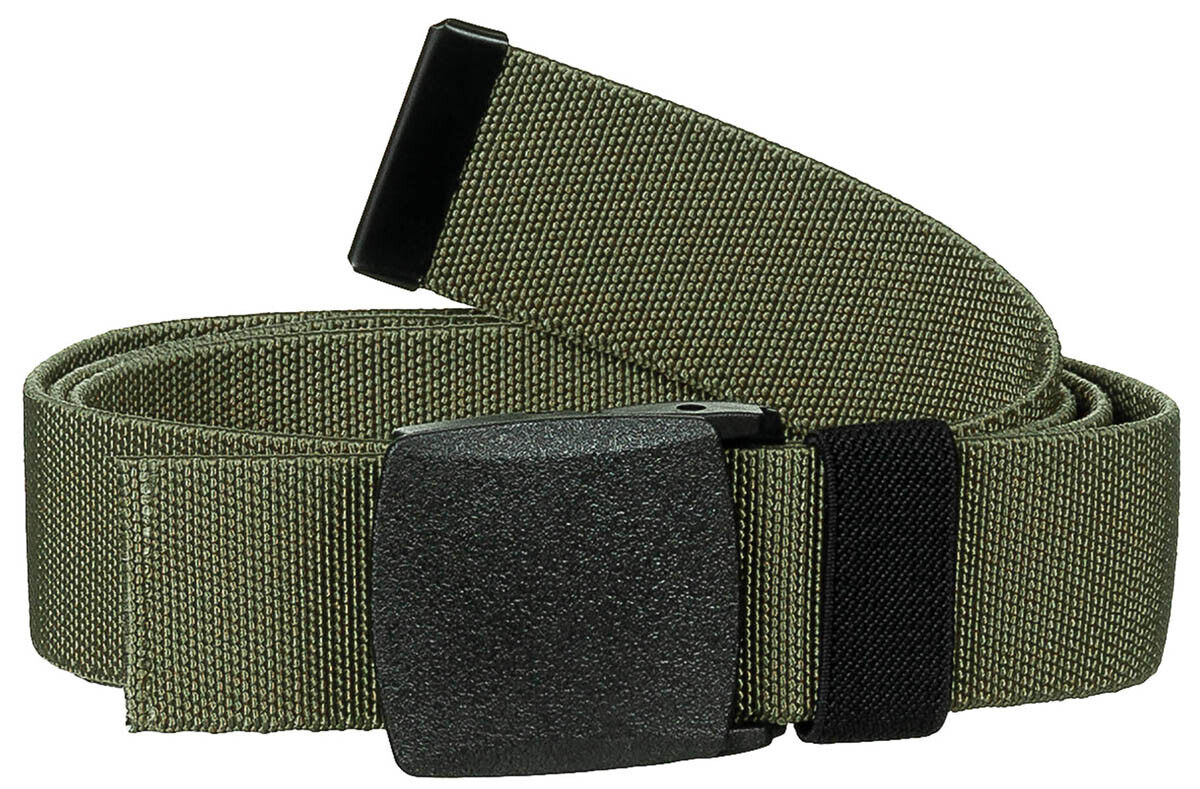 Web Belt Combat Tactical Elastic Material  OD Green