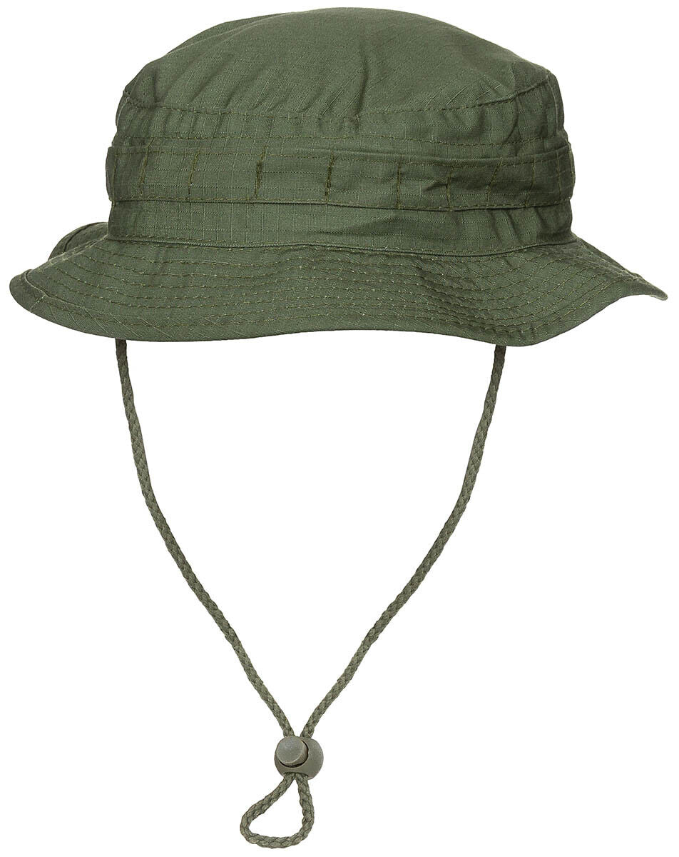MFH British Army Bush Hat Chin Strap Sf Boonie Ripstop Olive