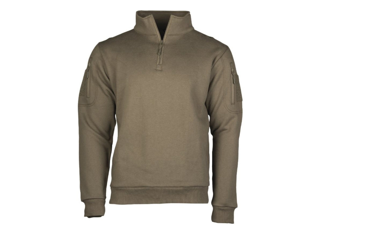 Mil-Tec Ranger Green Tactical Sweatshirt with Zipper