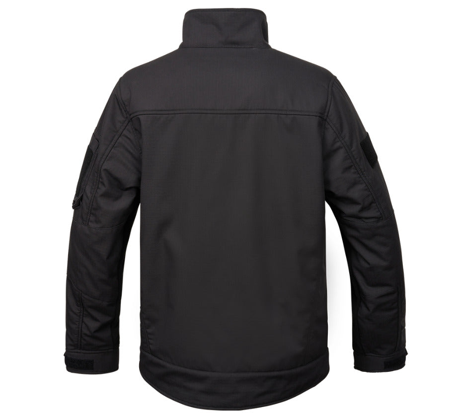Brandit Fleece Jacket Ripstop Mens Sweater Winter Outdoor Black