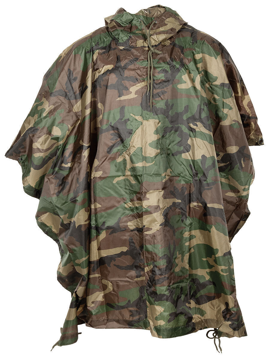 MFH Poncho Ripstop Ca. 144 X223 Cm Woodland