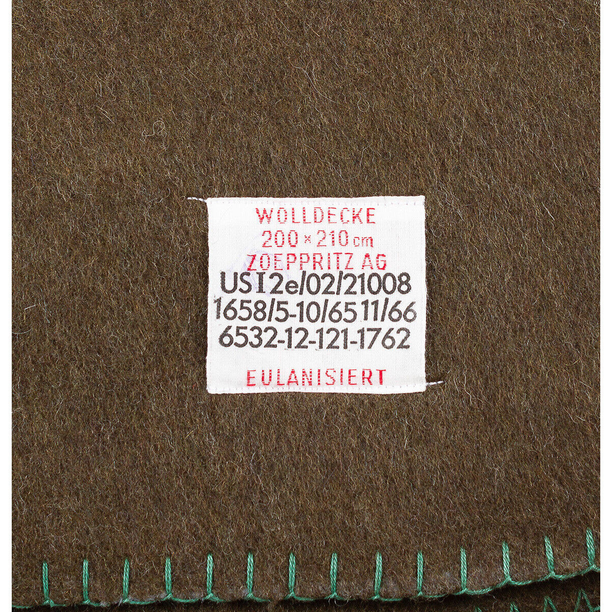 Original German Bundeswehr Army Military Blanket ca.210x200cm Brown