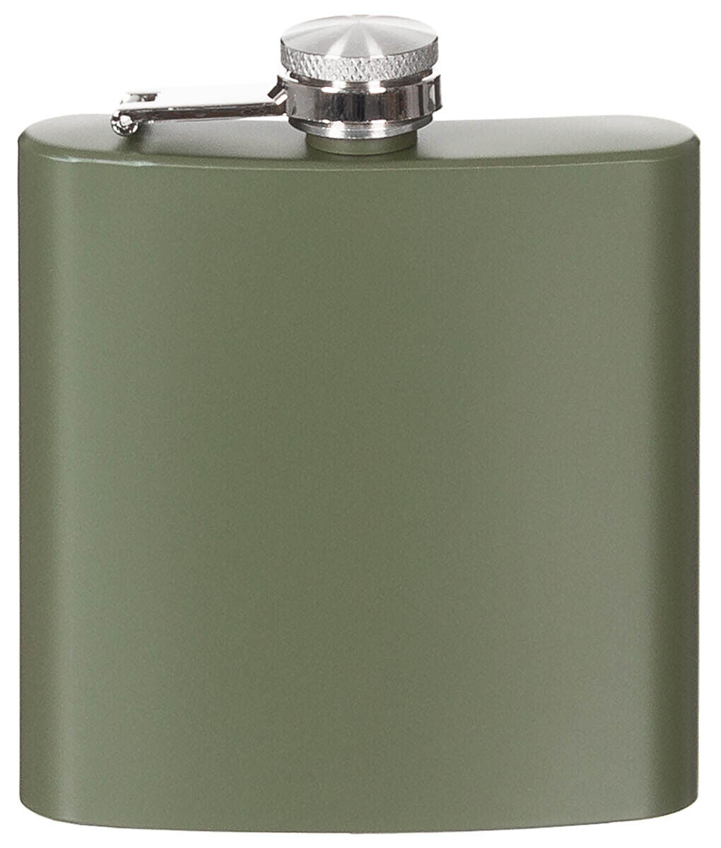 Fox Outdoor Hip Flask Stainless Steel Green 6 Oz