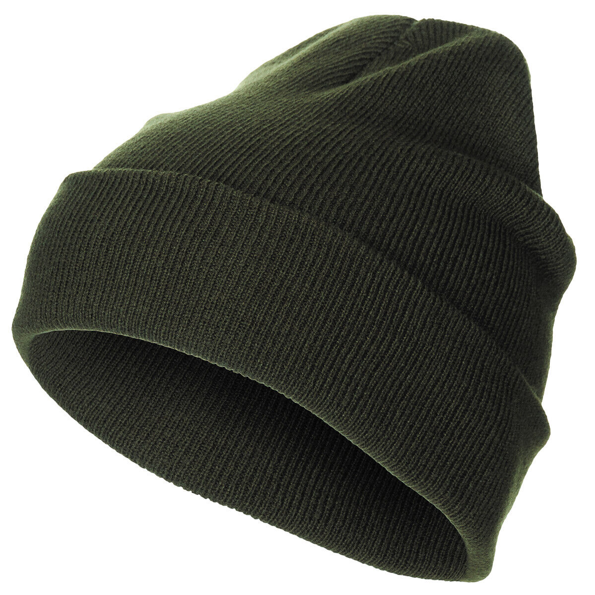 Winter Watch Cap Thick Knitted Beanie Warm Outdoor Military Army Hat OD Green