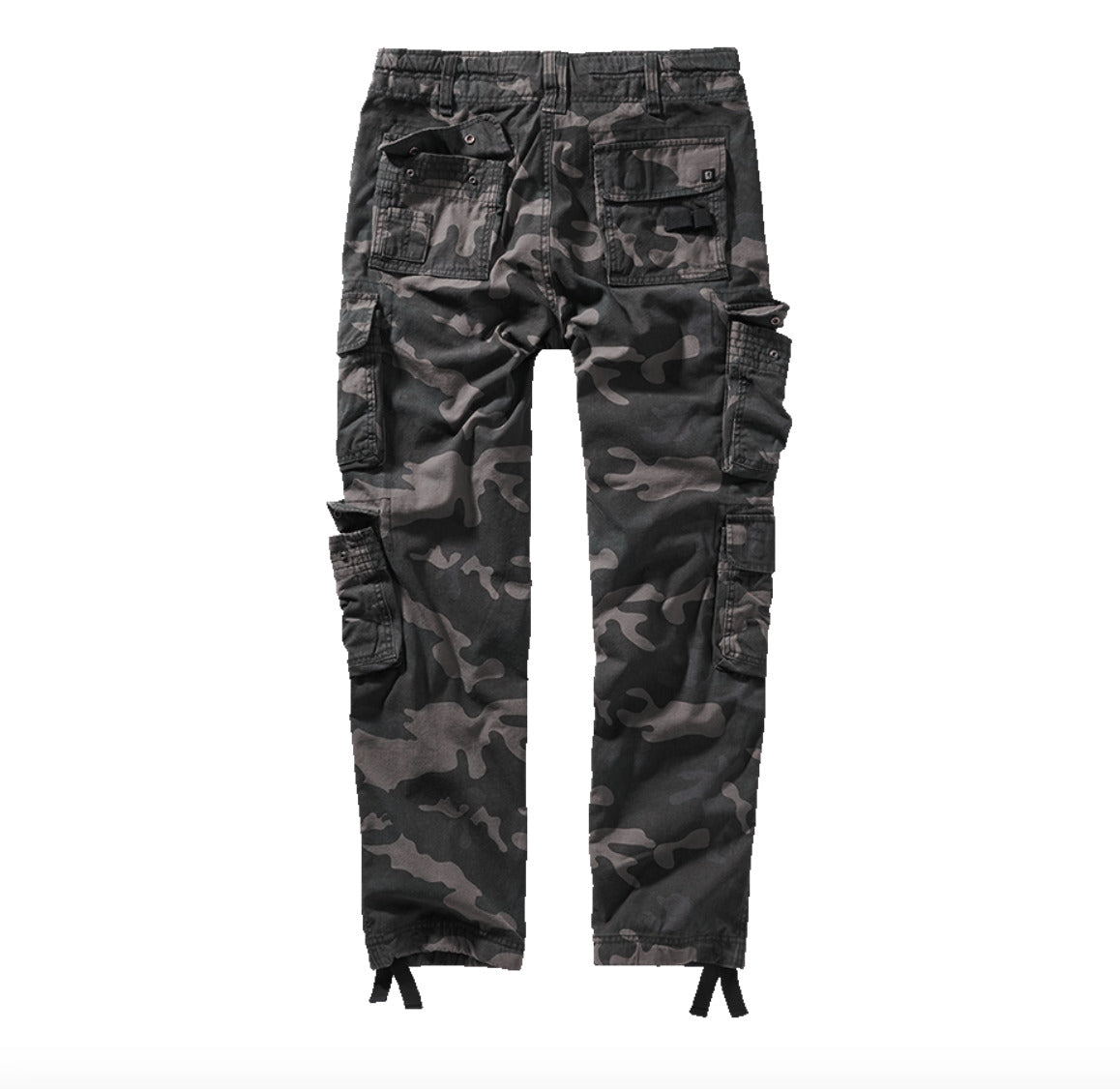 Brandit Pure Slim Fit Pants Hiking Outdoor Summer Cotton Ripstop Dark Camo