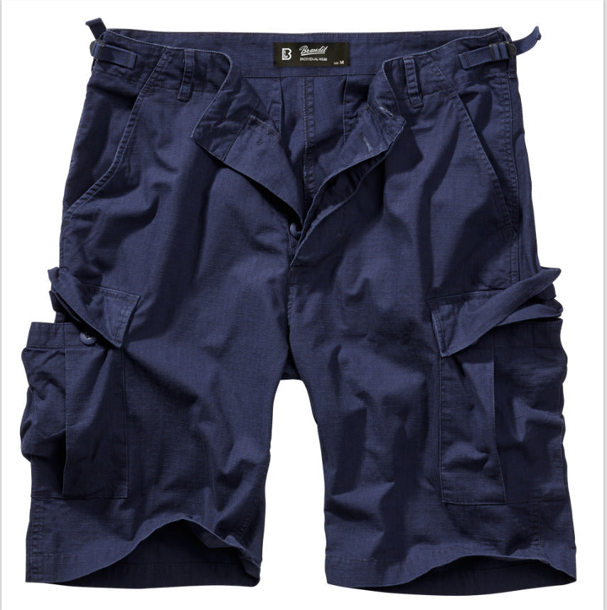 Brandit BDU Shorts Blue Combat Hiking Outdoor Summer Cotton Ripstop