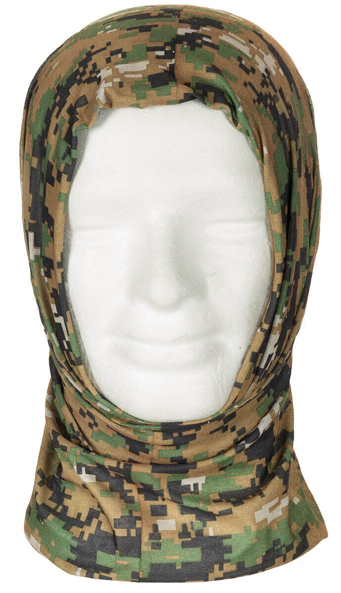 Army Fleece Neck Gaiter One-Size-Fits-All 100% Polyester Digital woodland Camo