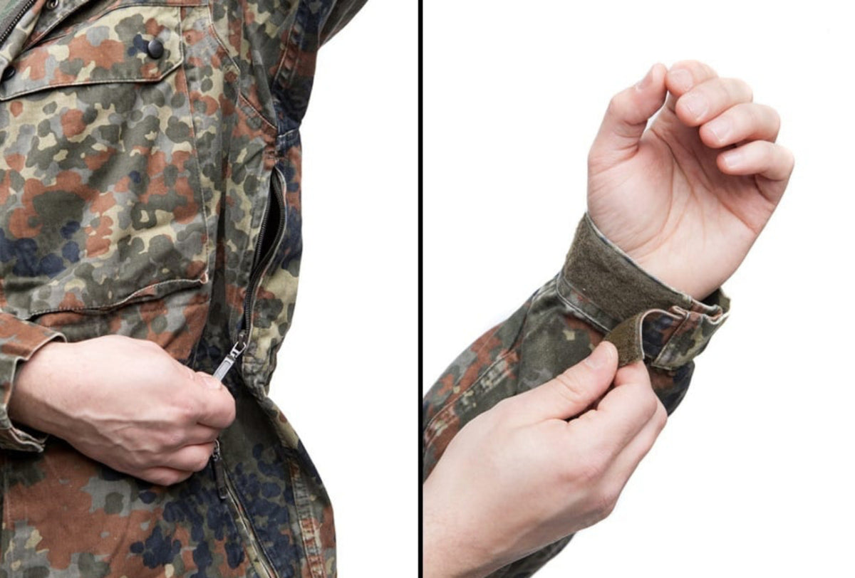 Original German Army Parka Without Lining Flecktarn – Used