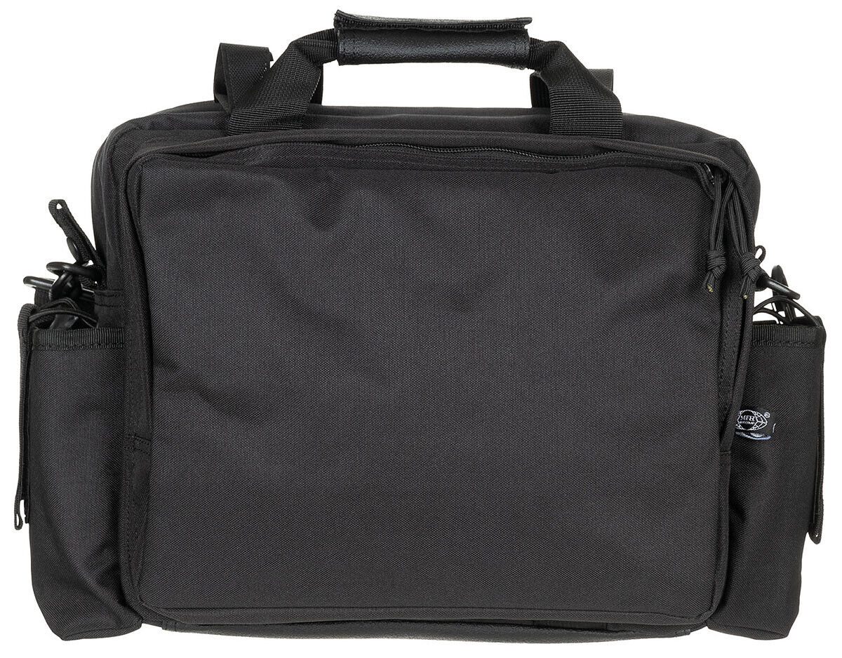 Black Military Operations Bag Multi-Pocket Shoulder Strap Included