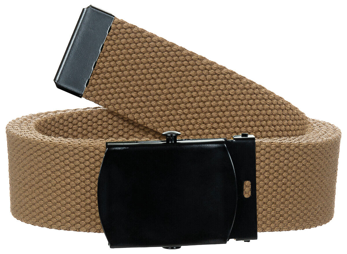 Web Belt Combat Tactical Elastic Material Khaki