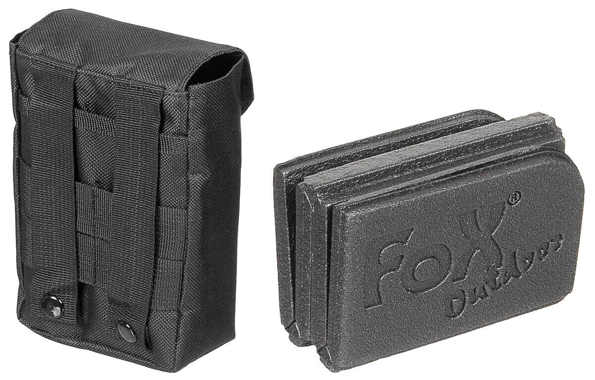 Fox Outdoor Thermal Seat Pad Foldable with MOLLE Pouch Black