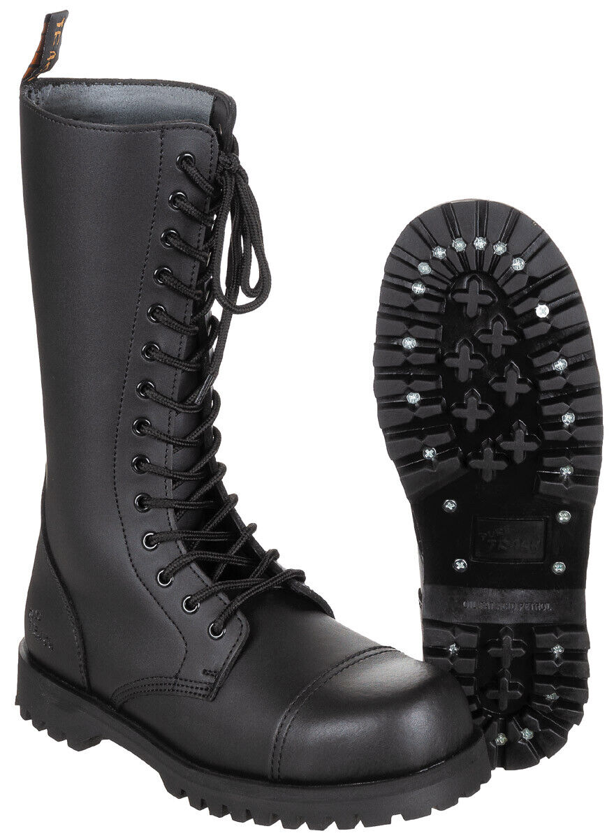 Pure Trash Boots 14-hole Pure Trash Steel Cap Black