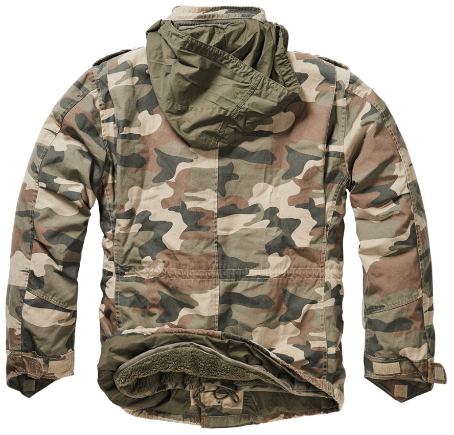 Brandit M65 Giant Jacket Military Tactical Field Outdoor Parka Light Woodland