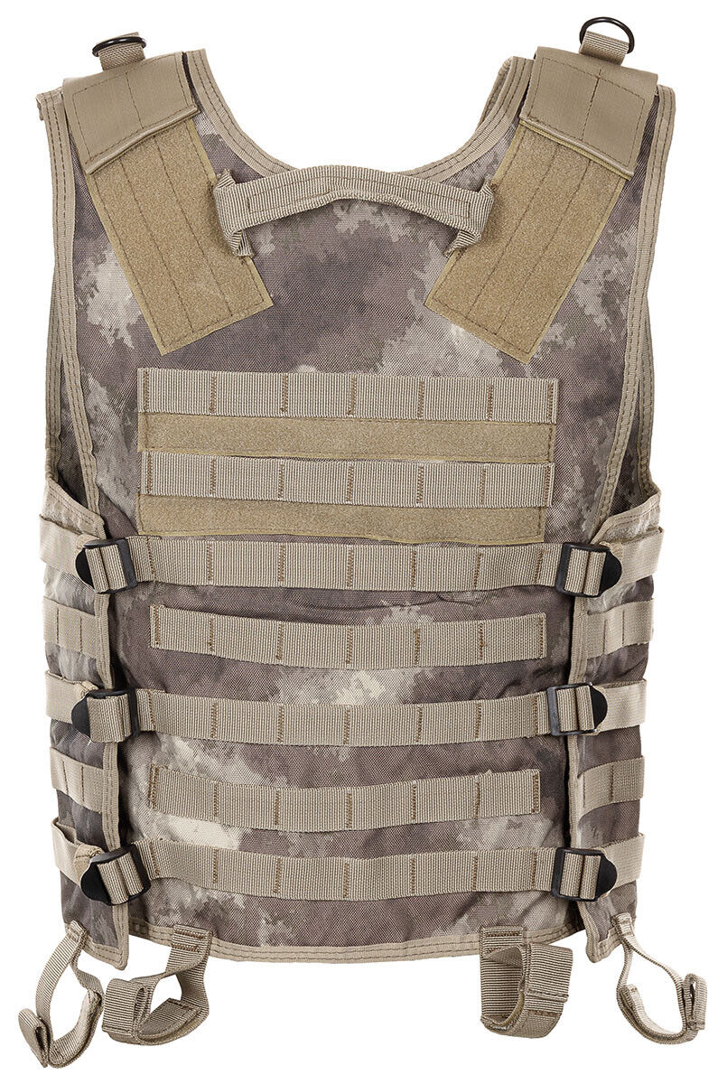 Tactical Air soft Paintball Military Molle Light Carrier Vest HDT Camo