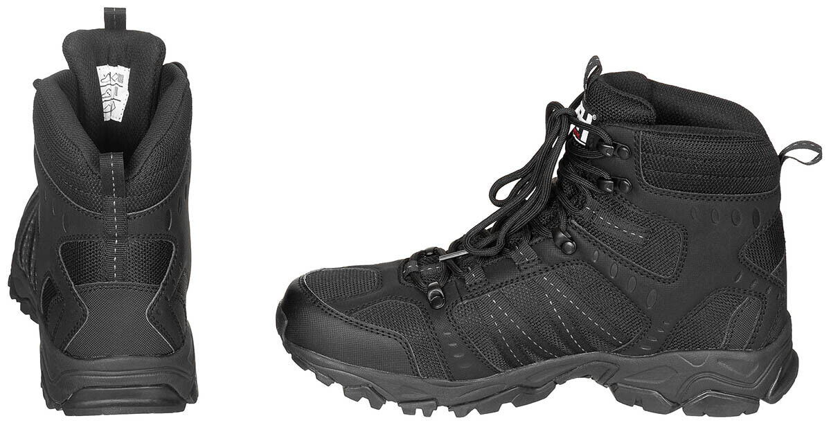 Black Tactical Combat Boots HBR Membrane Waterproof Breathable Quick-Drying MFH