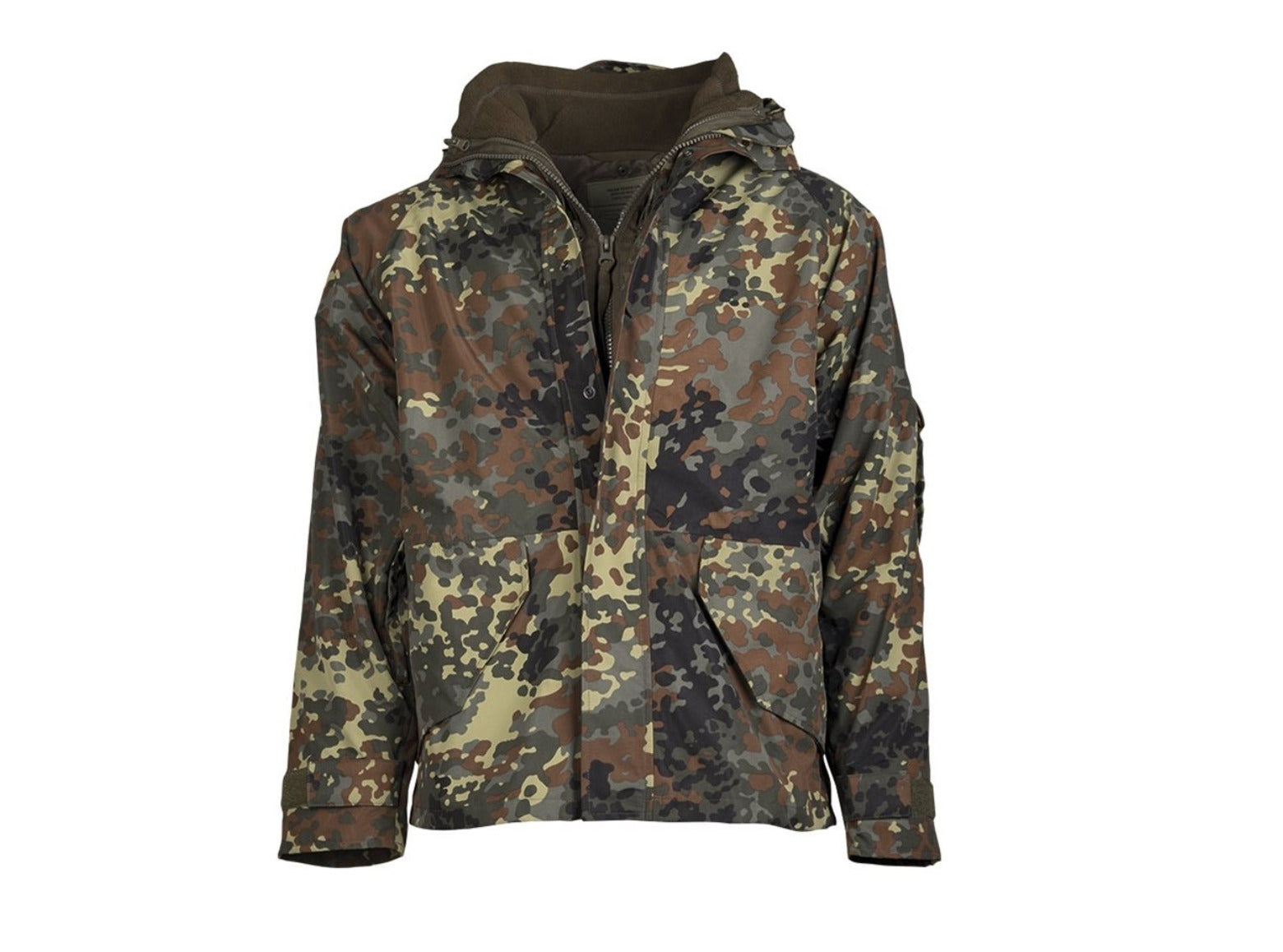 Mil-Tec Flectar Wet Weather Jacket with Fleece Liner Flecktarn