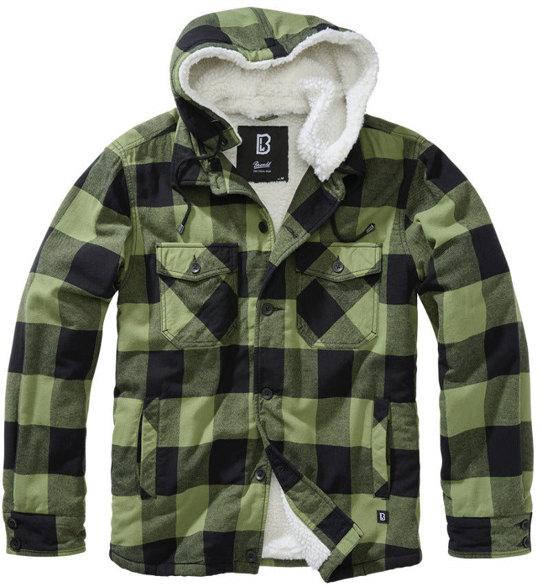 Brandit  Lumberjacket Jacket Hooded Warm Outdoor Stylish Men's
