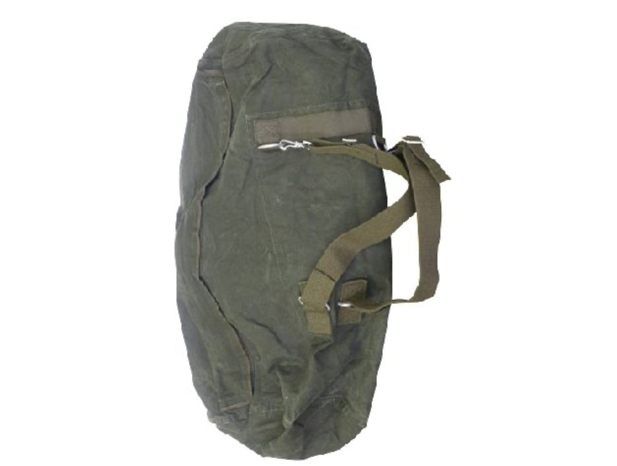 Original German Army Duffle Bag with Straps – Used