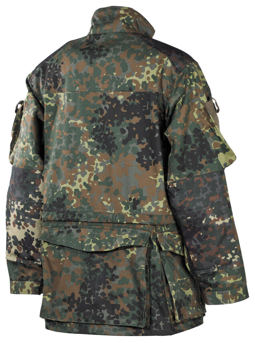 BW Military Jacket Tactical Patrol Combat Army Long Fleckarn Camo Men's
