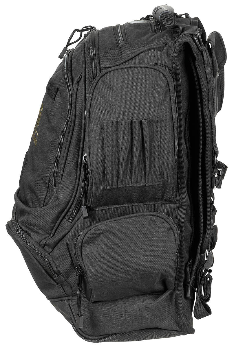 US National Guard Black Backpack Adjustable Straps Detachable Phone Pocket